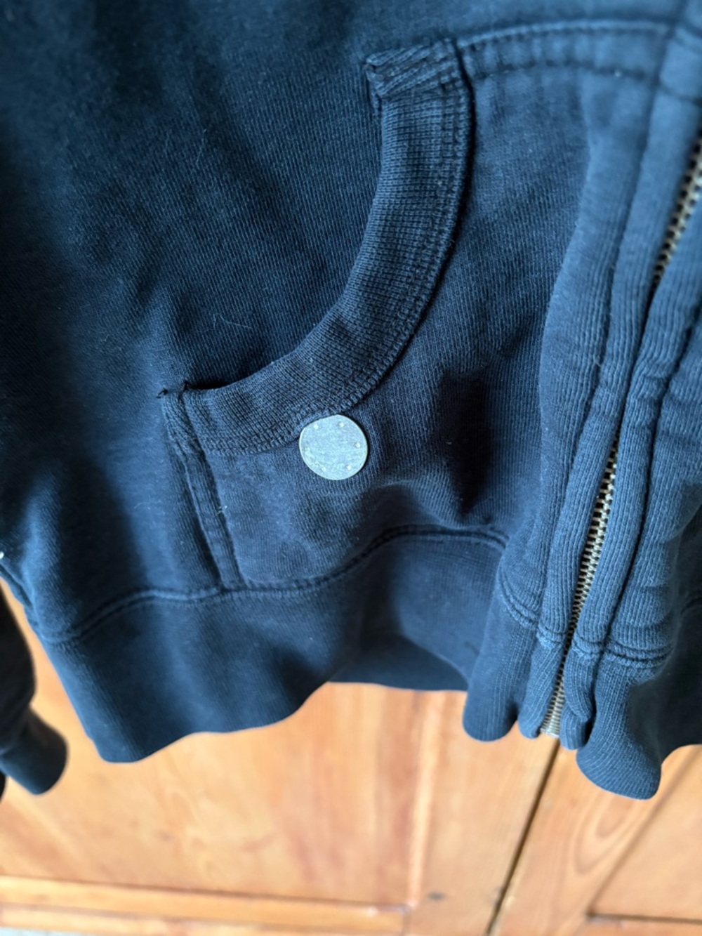 Paul Frank Black Zip-Up Hoodie with Pink Lined Hood - Picture 6 of 6